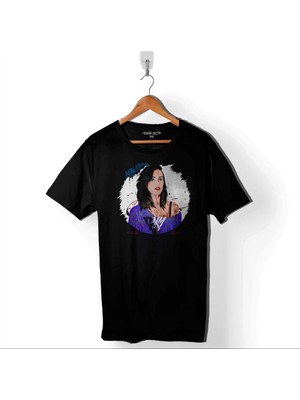Kendim Seçtim Katy Perry Kissed Gırl Keti Peri Fotoğraflı Resimli Baskılı Tişört  T-Shirt