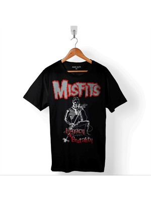 Kendim Seçtim The Misfits Legacy Of Brutality Punk Rock Müzik Baskılı Tişört  T-Shirt