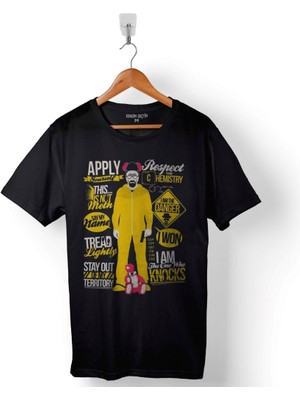 Kendim Seçtim Breaking Bad Apply Respect Baskılı Tişört  T-Shirt