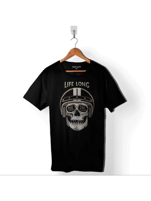 Kendim Seçtim Life Long Togother Ride Or Dıe Ölüm Yarışı Baskılı Tişört  T-Shirt