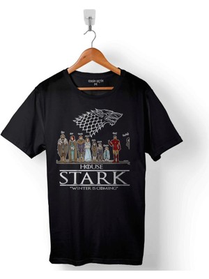Kendim Seçtim Game Of Thrones House Stark Winter Is Coming Baskılı Tişört  T-Shirt