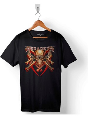 Kendim Seçtim Megadeth Skull Killın Is Baskılı Tişört  T-Shirt