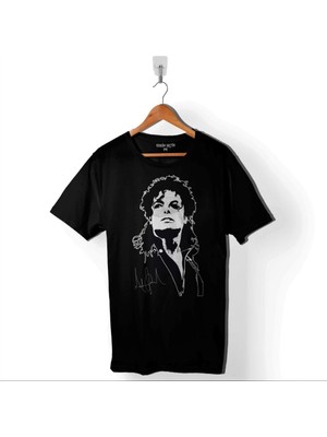 Kendim Seçtim Michael Jackson Dance Moon Light Dancing Dans Baskılı Tişört  T-Shirt