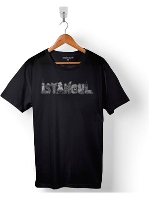 Kendim Seçtim Tarihi Istanbul Silüet Tasarım Osmanlı Baskılı Tişört  T-Shirt