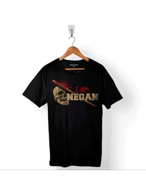 Kendim Seçtim I Am Negan The Walking Dead Yürüyen Ölüler Baskılı Tişört  T-Shirt