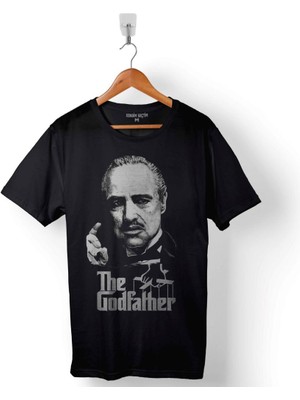 Kendim Seçtim The Godfather Baba Marlon Brando Logo Baskılı Tişört  T-Shirt