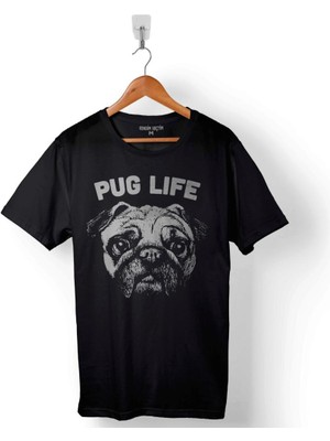 Kendim Seçtim Pug Life Dog Chubby Köpek Baskılı Tişört  T-Shirt
