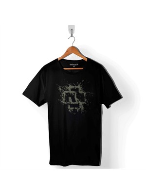 Kendim Seçtim Rammstein Till Lindemann Logo Baskılı Tişört Unisex T-Shirt