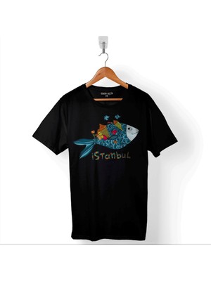 Kendim Seçtim Istanbul Galata Konstantinopolis Osmanlı Baskılı Tişört Unisex T-Shirt