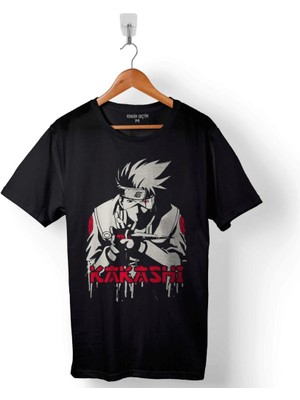 Kendim Seçtim Naruto Kakashı Anime Manga Baskılı Tişört Unisex T-Shirt