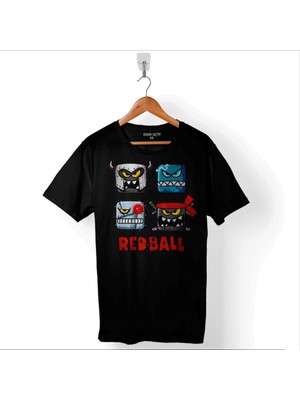 Kendim Seçtim Red Ball 4 Crazy Kırmızı Top Redball Baskılı Tişört Unisex T-Shirt
