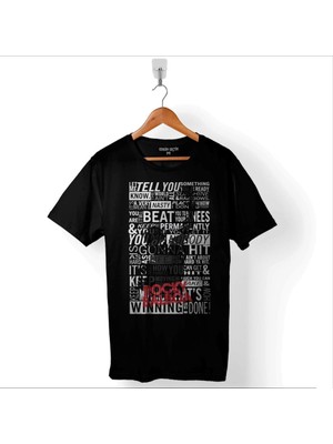 Kendim Seçtim Rambo Rocky Balboa 1 2 3 4 5 Sylvester Stallone Baskılı Tişört  T-Shirt