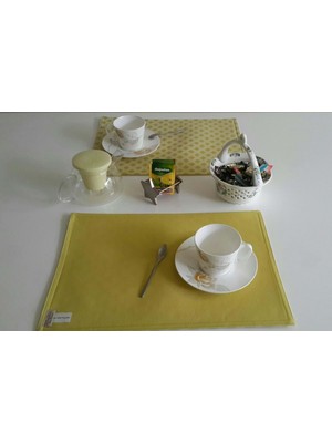 Romans Amerikan Servis Plain Rome 32X45 cm Hardal-1'li