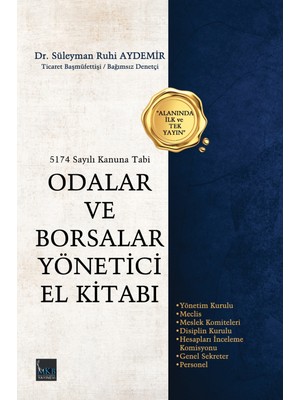 MKB Halk Kütüphanesi Yayınevi Odalar ve Borsalar Yönetici El Kitabı