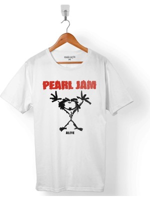 Kendim Seçtim Pearl Jam Alıve Logo Erkek Tişört