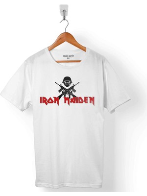 Kendim Seçtim Iron Maıden Logo The Book Of Souls Erkek Tişört