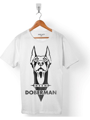 Kendim Seçtim Doberman Dog Köpek Kafa Erkek Tişört