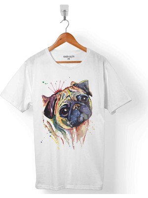Kendim Seçtim Pug Mops Dog Köpek Kafa Erkek Tişört