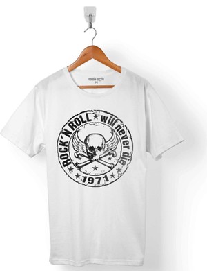 Kendim Seçtim Rock N Rock'n And Roll Wıl Never Dıe 1971 Erkek Tişört