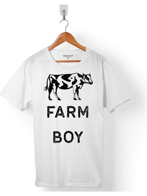 Kendim Seçtim The Farm Boy Çiftçi Tarım Traktör Erkek Tişört