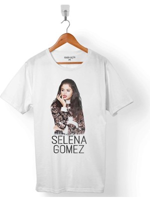 Kendim Seçtim Selena Gomez Fotoğraf Tasarımlı Erkek Tişört