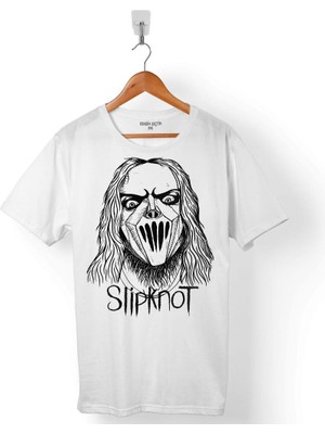 Kendim Seçtim Slıpknot Mıck Thomson Slıp Knot Logo Tasarım Silüet Erkek Tişört