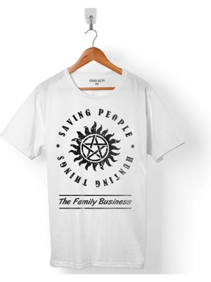 Kendim Seçtim Supernatural The Famıly Busıness Savıng People Est Erkek Tişört