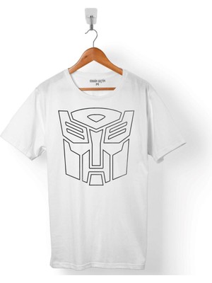 Kendim Seçtim Transformers Logo Erkek Tişört