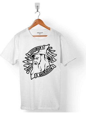 Kendim Seçtim Keep On Colkıen Gandalf Şapkası Yüzüklerin Efendisi Erkek Tişört