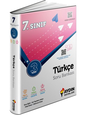 Aydın Yayınları   7. Sınıf Türkçe Üç Adım Soru Bankası