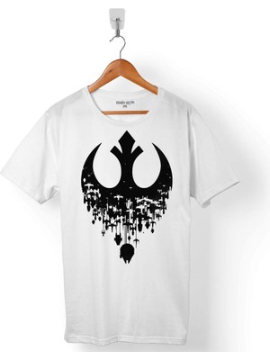 Kendim Seçtim Star Wars Yıldız Savaşları Vader Silüet Tasarım Erkek Tişört