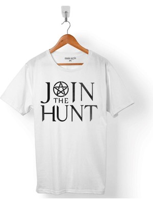 Kendim Seçtim Supernatural Joın The Hunt Iı  2 Logo Erkek Tişört