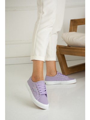 Friend & Trend Lila Kanvas Kadın Spor Ayakkabı Sneaker FT203