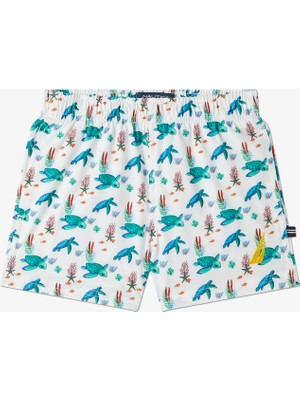 Nautıca Erkek Çocuk Beyaz Desenli Şort Mayo TB35514T.1BW