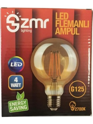 ZMR Mega Boy Rustik LED Ampul Flemanlı G125 E27 Duy