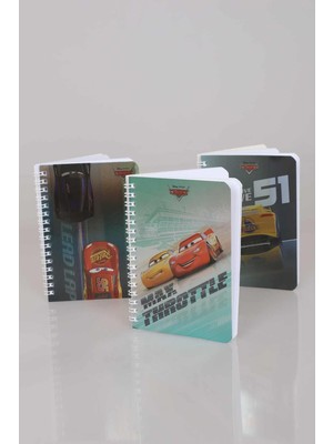 LİSANSLI CARS ÇİZGİLİ NOT DEFTERİ / BLOKNOT 80 YAPRAK