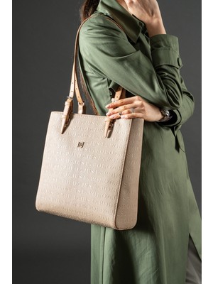 Just Polo Vizon Just Polo Kadın Yeni Sezon Büyük Boy 3 Bölmeli El ve Omuz Çantası TR7064