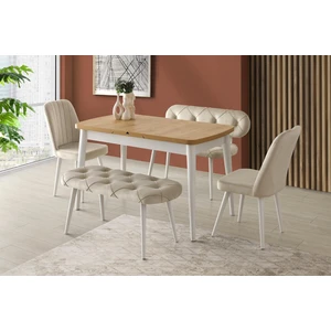 Erezoğulları Mobilya Kelebek Sude Banklı Açılır Mdf Mutfak Masa Sandalye Takımı