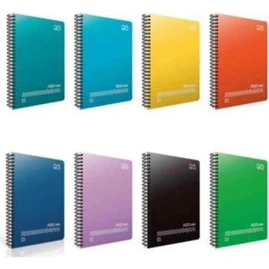 Fresco Spiralli Plastik Kapak Defter A4 120 Yp Kareli 4939   12'li Paket / Gıpta
