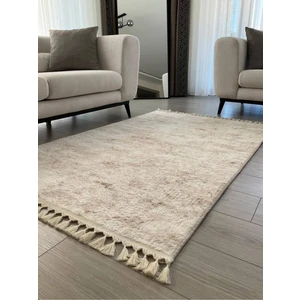 Saraz Halı Puffy Kabartma Desenli Yıkanabilir Kaymaz Taban Salon Halısı Mutfak Koridor Halısı S53