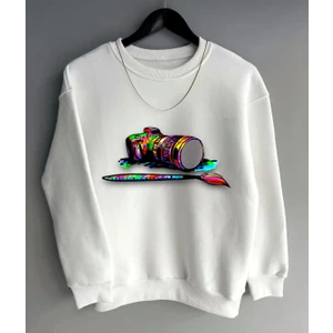 Yeni Sezon 3 İplik Şardonlu Pamuklu Dijital Baskılı Sweatshirt