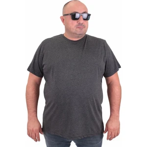 Büyük Beden Basic Tişört 11100 Antrasit Melanj