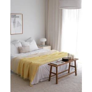 Yaseminin Evi LİMON SARISI Müslin Yatak Örtüsü Yastıksız