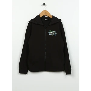 Düz Erkek Siyah Sweatshırt 67683101 Ess Mıx Mtch Full-Zip Hood