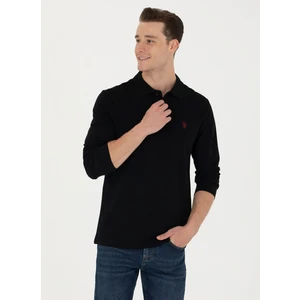 U.S. Polo Assn.  Polo Yaka Siyah Erkek Sweatshirt GTP01SK023