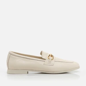 01AYH274300A400 Hakiki Deri Kemik Kadın Loafer