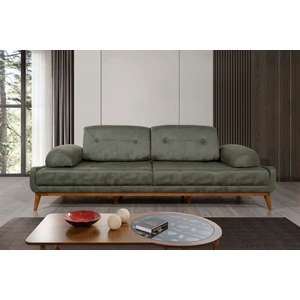 Perla Sofa Nelson Üçlü Koltuk Bora Yeşil