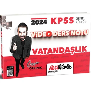 Hocawebde Yayınları 2024 KPSS Genel Kültür Vatandaşlık Video Ders Notu