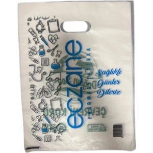 Eczane Poşeti El Geçme 30 x 40 cm Büyük Boy Bio Poşet 1 kg'lık