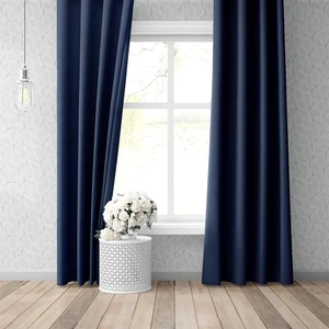 Blackout Karartma Tek Kanat Fon Perde Mavi